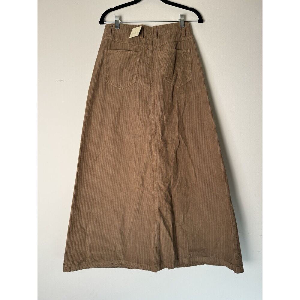 NWT We The Free People Come As You Are Chocolate Brown Denim Maxi Skirt Womens 0